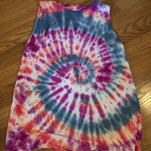 SWIRL TIE DYE TANK TOP